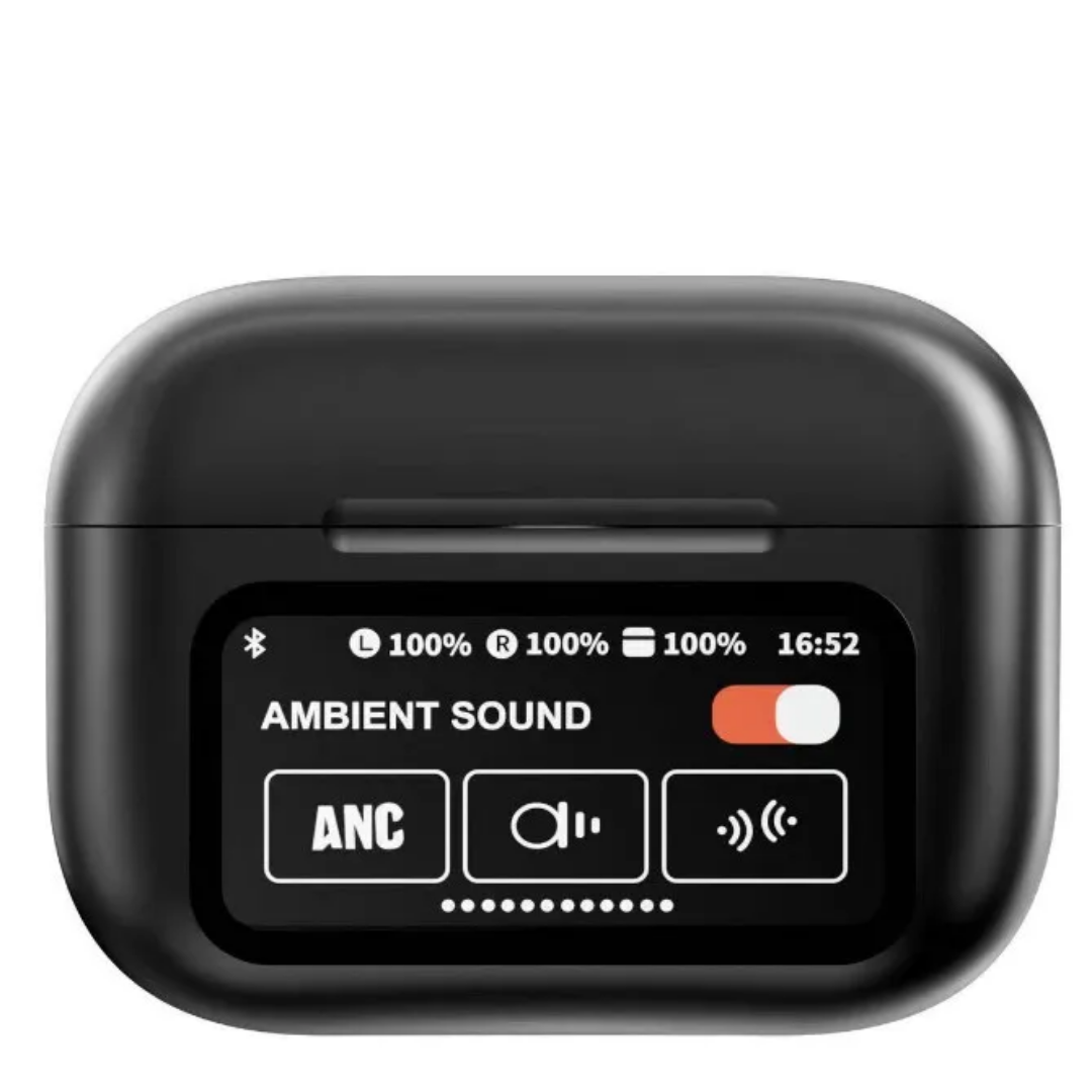 Audífonos recargables con pantalla táctil