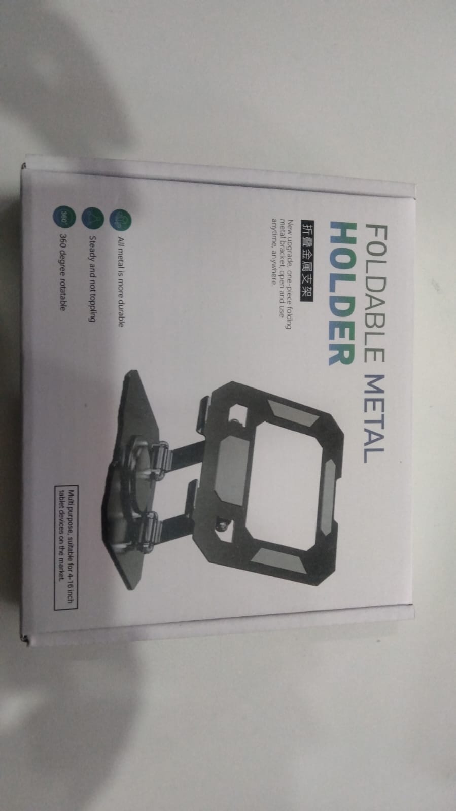 Soporte de tablet metálico