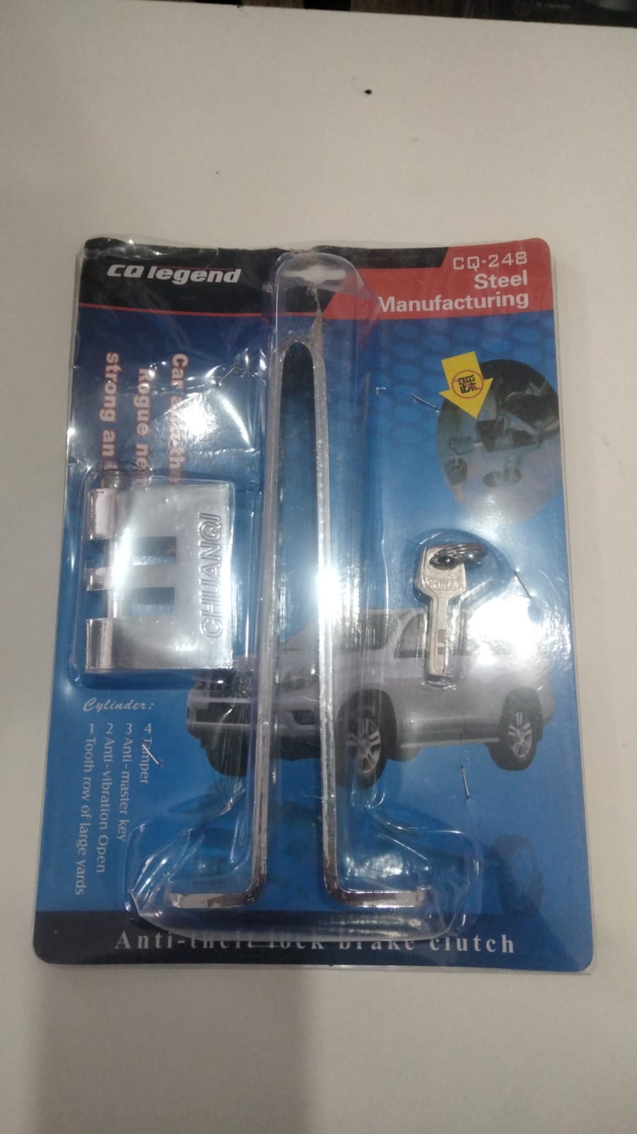 Traba pedal para auto