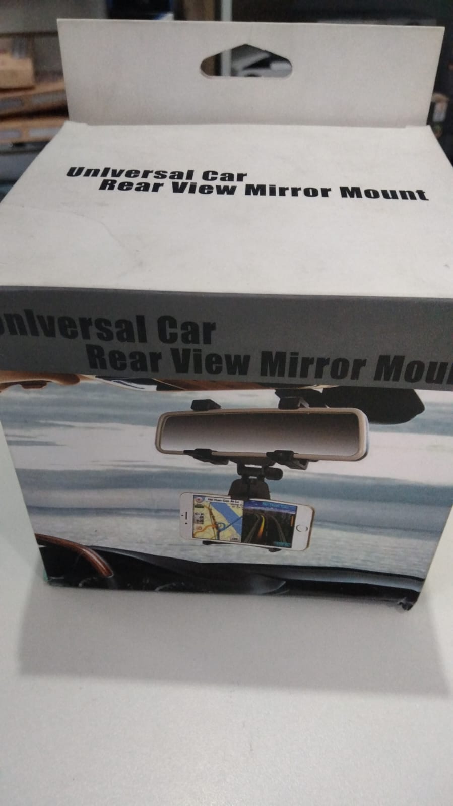 Soporte de celular para retrovisor de auto