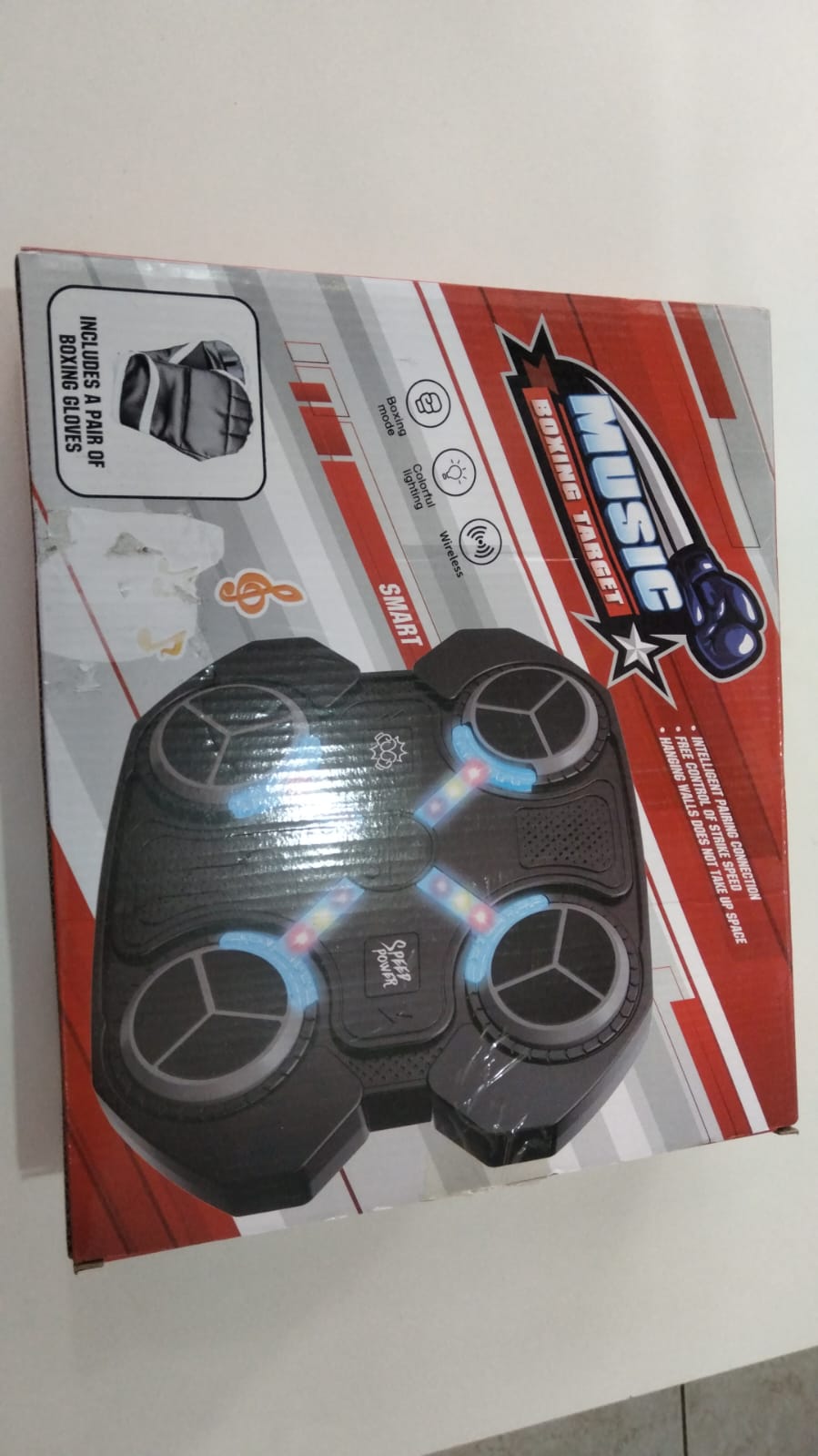 Máquina de boxeo para niños incluye guantes