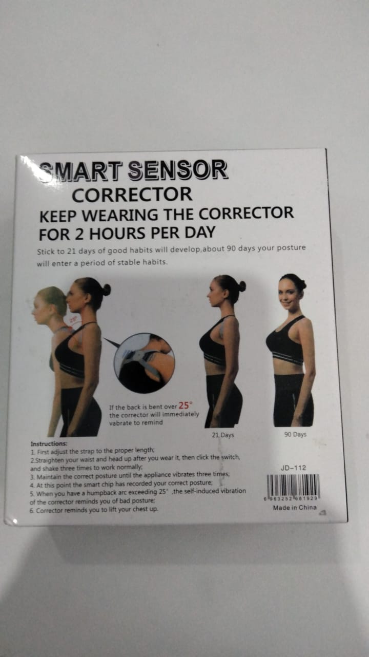 Corrector de postura con sensor