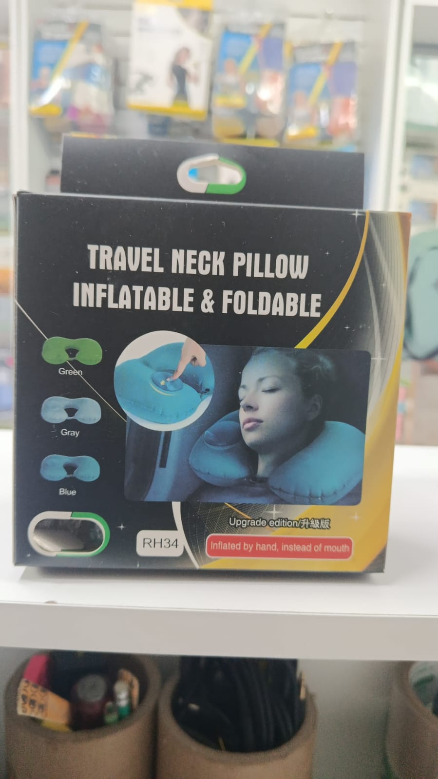 Almohada inflable de viaje