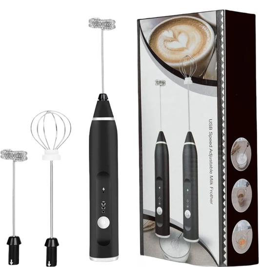 Batidora para capuchino de mano recargable