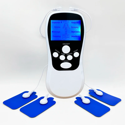 Electro estimulador de 4 parches recargable