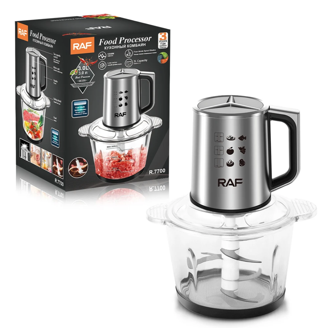 Procesador  de alimentos de 3 litros vaso de vidrio