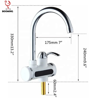 Grifo de agua caliente de pared