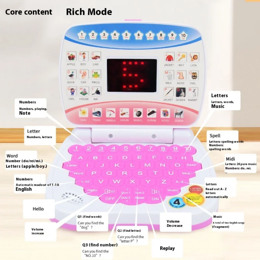 Computadora de niños con pantalla