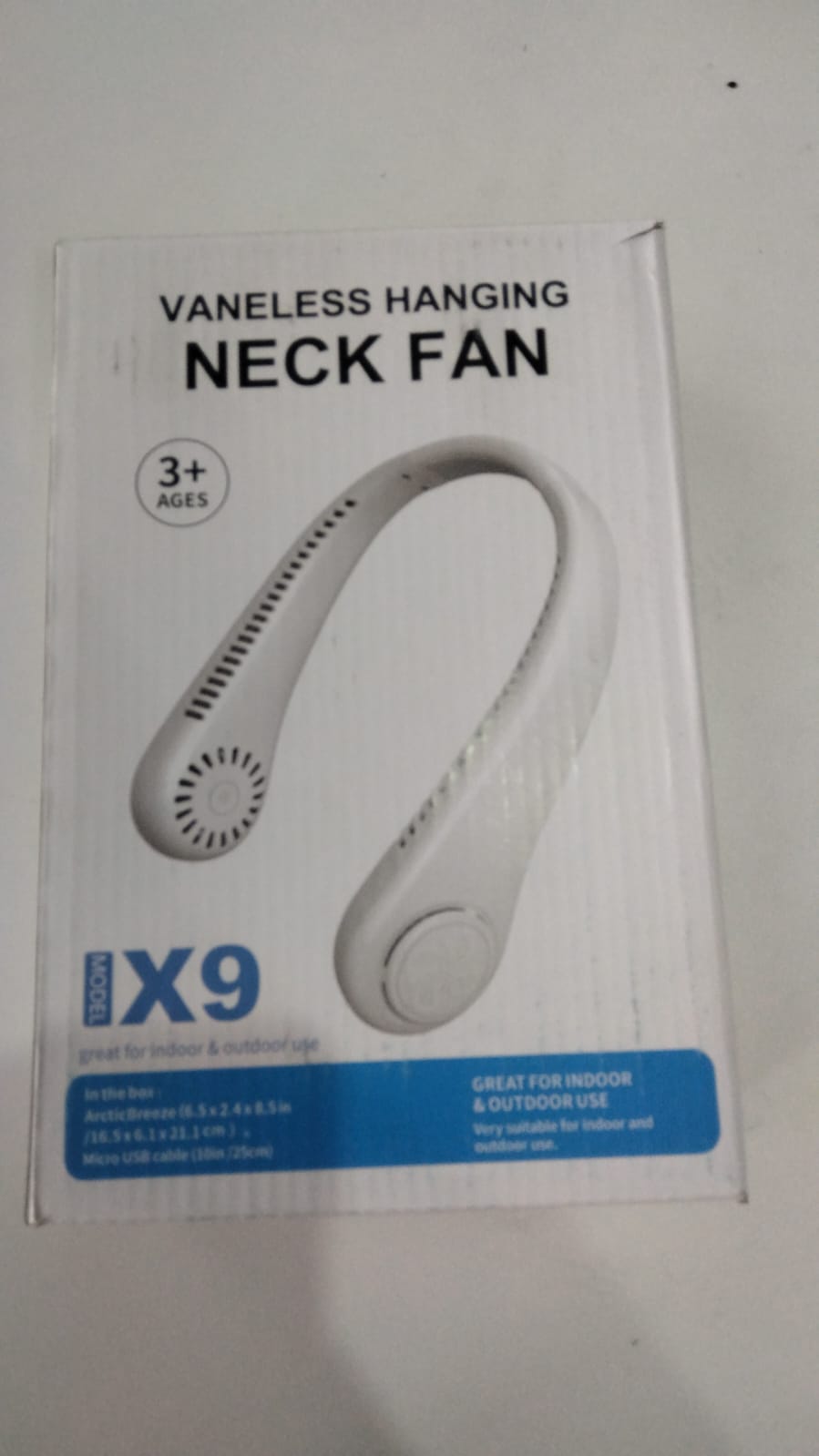 Ventilador recargable de cuello