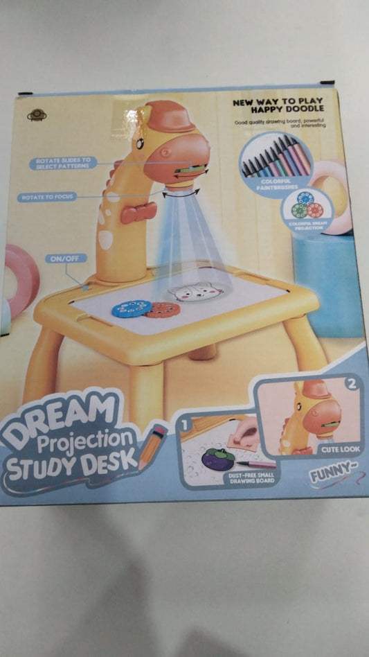 Mesa para niños con proyector de dibujos