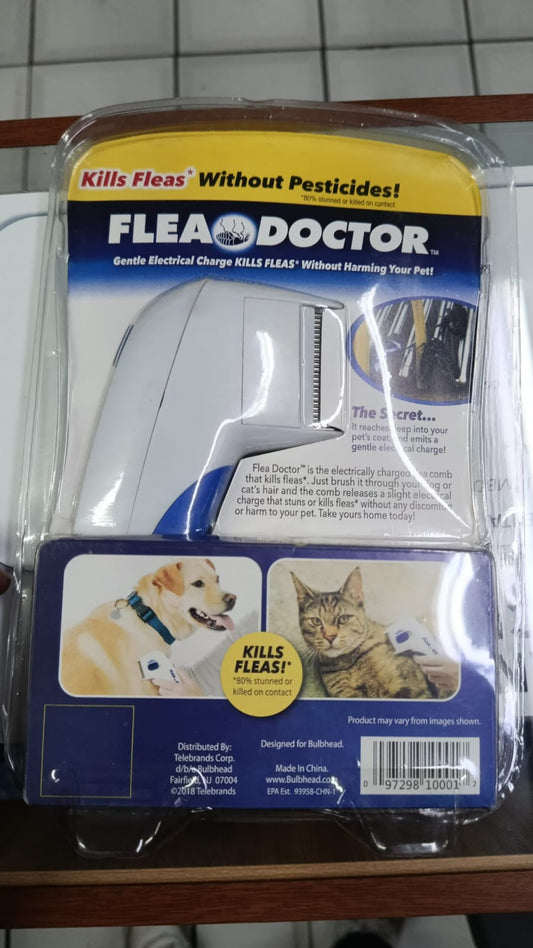 Peine eléctrico quita pulgas  para mascotas