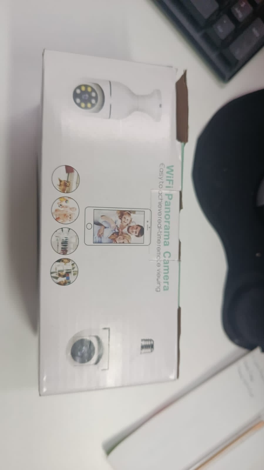 Foco camara caja verde