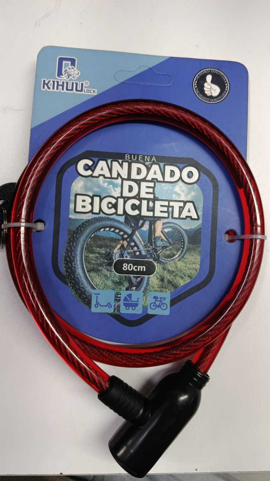 Candado de bicicleta